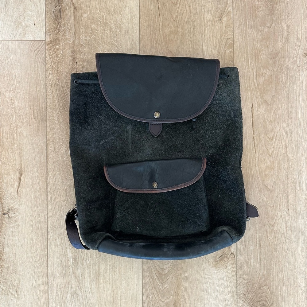 Filson Leather Backpack.